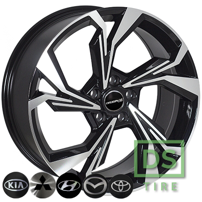 Zorat Wheels BK5893 8x19 5x114.3 ET45 DIA67.1 BP