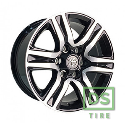 Replica TY718 7.5x17 6x139.7 ET25 DIA106.1 BKF