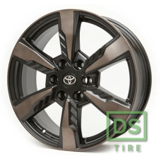 Replica Toyota D1261 7.5x20 6x139.7 ET25 DIA106.1 Black