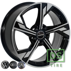 Zorat Wheels BK5419 7.5x17 5x112 ET35 DIA66.6 BP